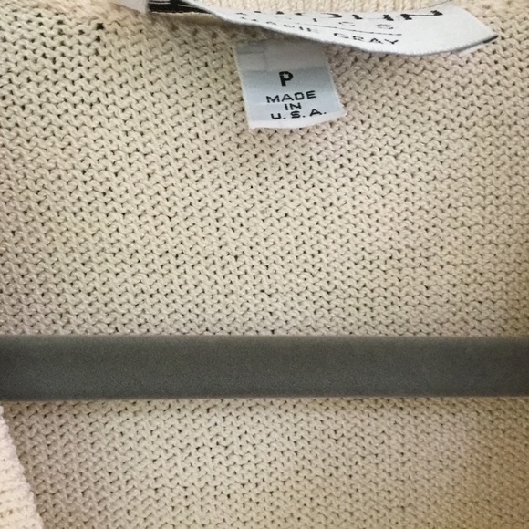 Vintage St John Basics Marie Gray Cream Sweater - Picture 5 of 8